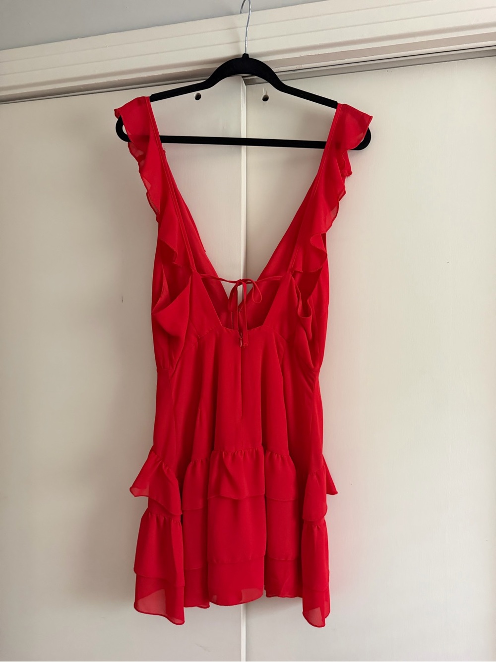 Tobi Red Ruffle Romper - Picture 2 of 3